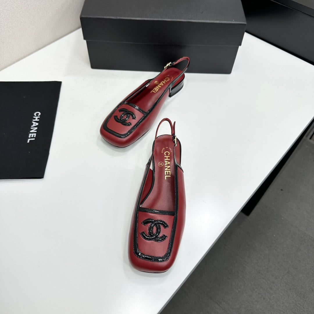 Chanel 2026 Square Toe Slingback 20mm Lambskin 925593