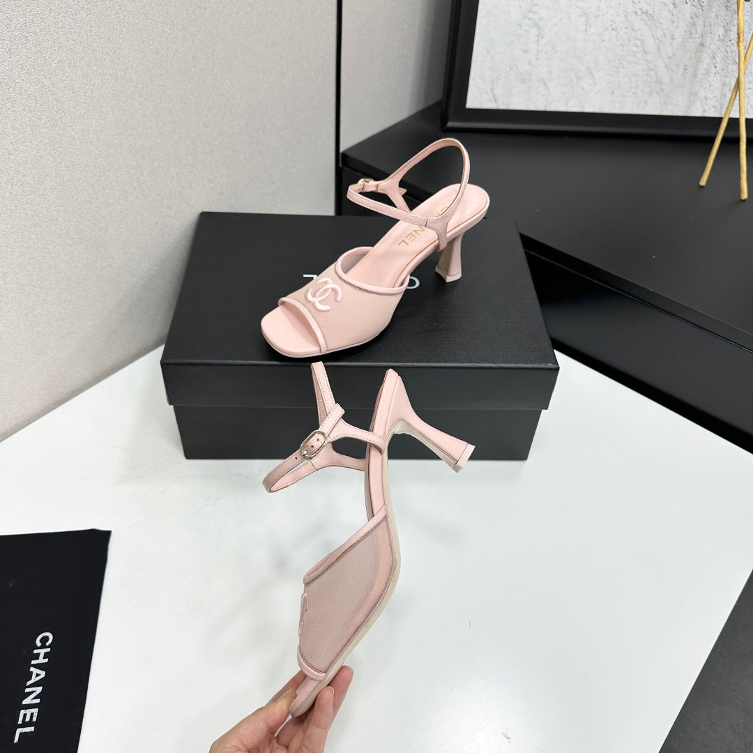 Chanel 2026  Sandals 70mm Mesh Lambskin 926435