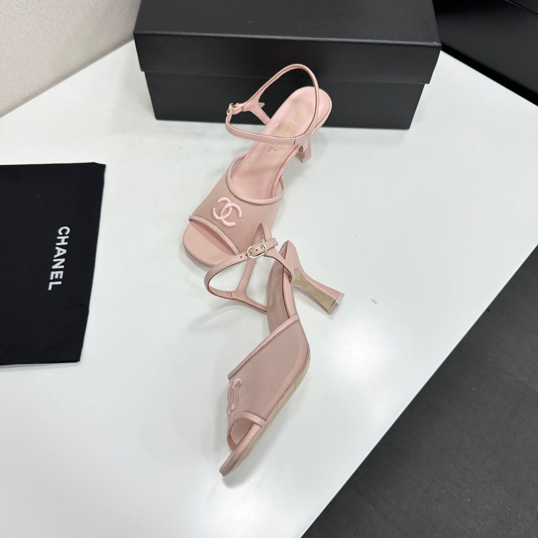 Chanel 2026  Sandals 70mm Mesh Lambskin 926435