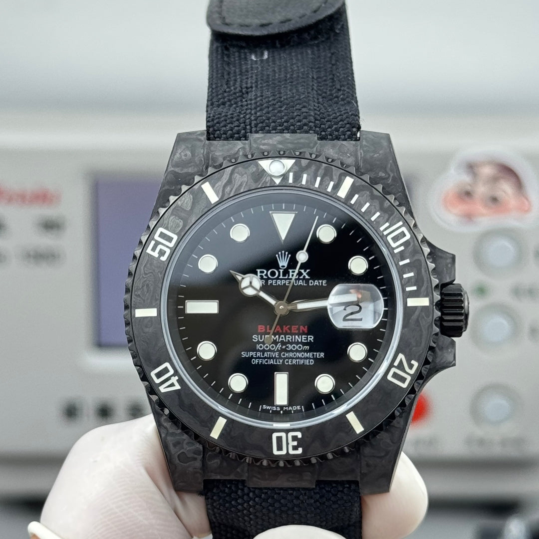 Rolex Submariner Date Custom Carbon Black