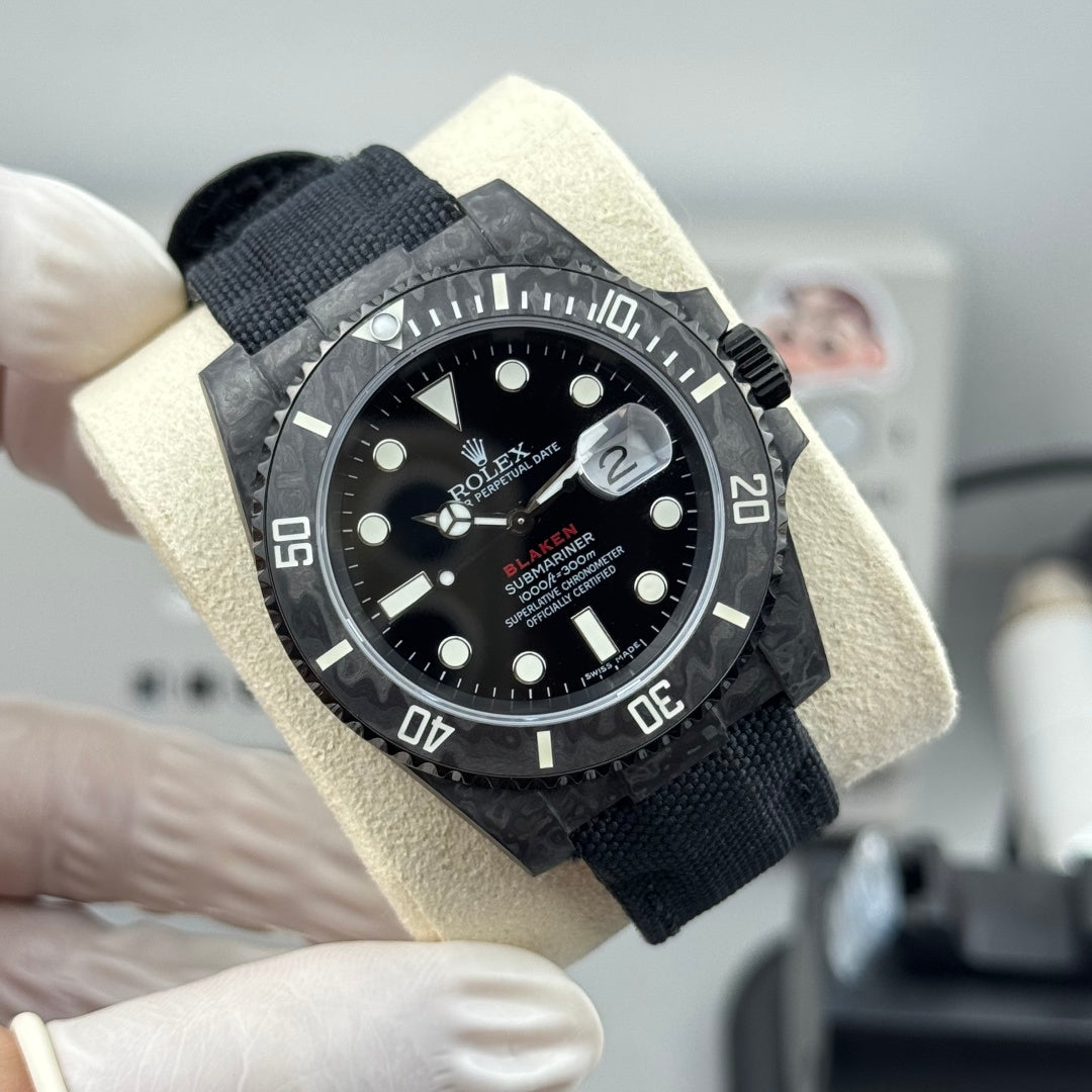 Rolex Submariner Date Custom Carbon Black