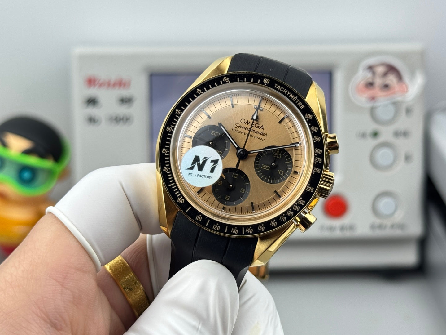 Omega Speedmaster Moonwatch Professional 42mm Gold Dial Gold Case