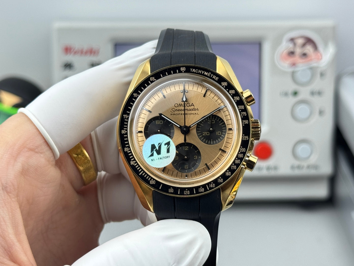 Omega Speedmaster Moonwatch Professional 42mm Gold Dial Gold Case