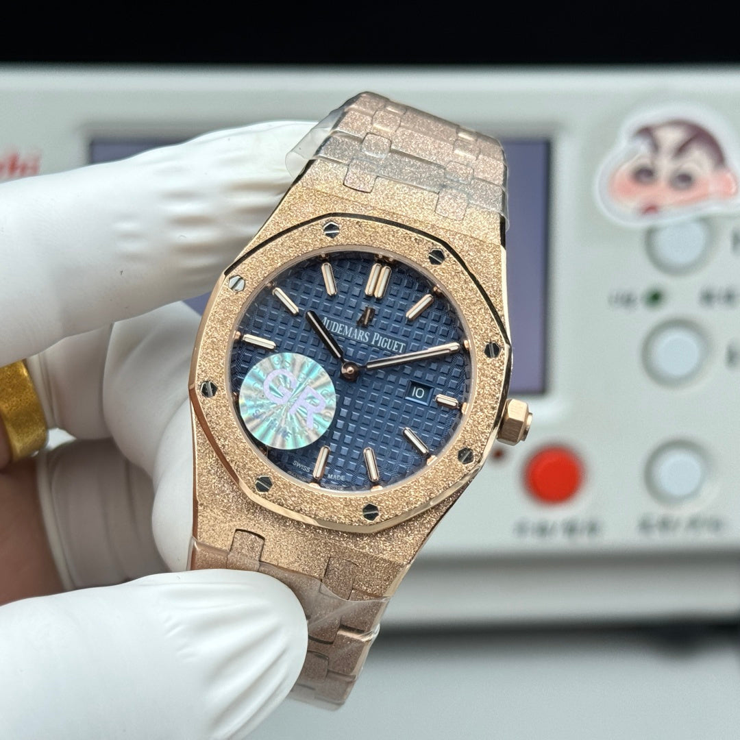 Audemars Piguet Royal Oak Lady 33mm Rose Gold Blue