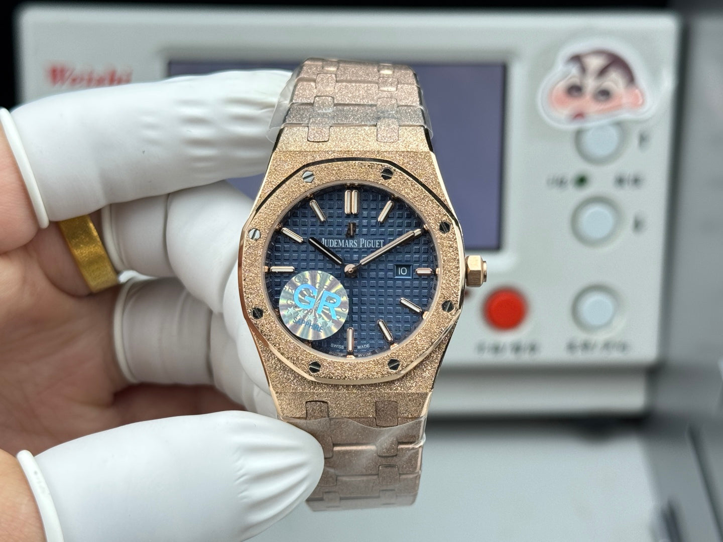 Audemars Piguet Royal Oak Lady 33mm Rose Gold Blue