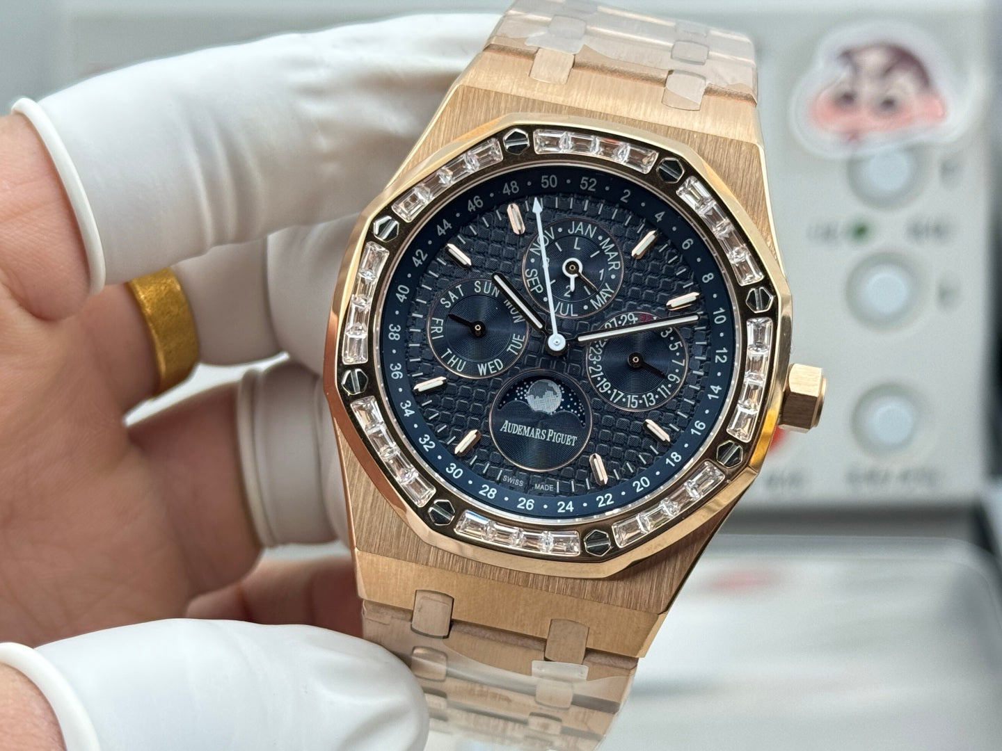 Audemars Piguet Royal Oak Perpetual Calendar 41mm Rose Gold Dark Blue Dial