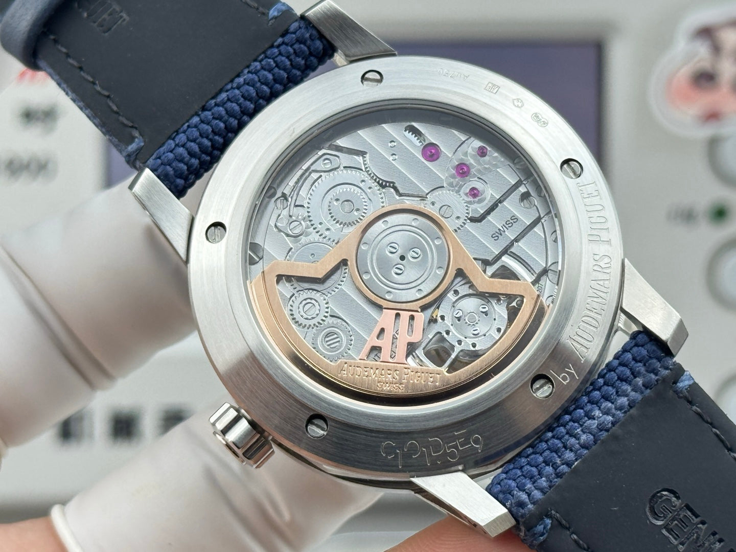 Audemars Piguet Code 11.59 Selfwinding Flying Tourbillon BLue Dial Textile Strap