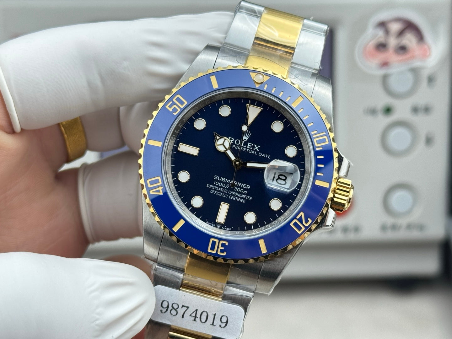 Rolex Submariner Date Gold Blue Case Blue Dial