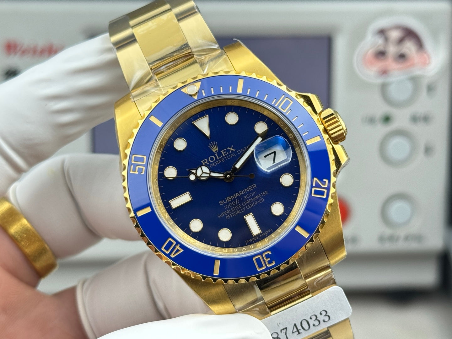 Rolex Submariner Date 41mm Gold Case Blue Ceramic Dial
