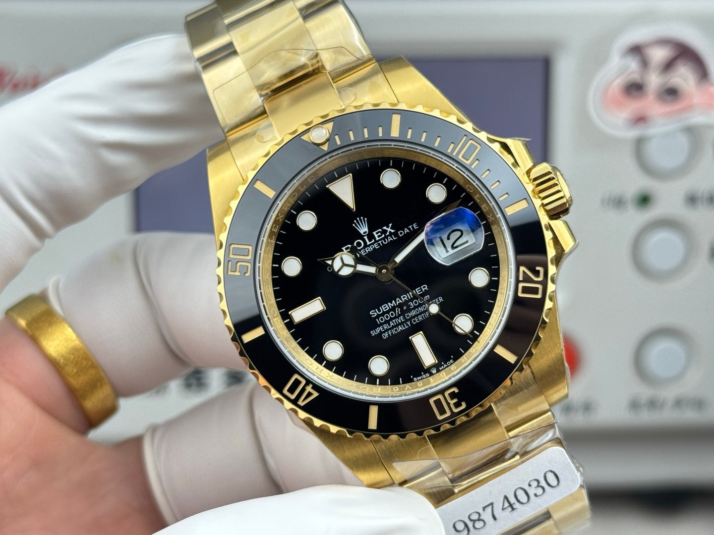 Rolex Submariner Date  Gold Case Black Ceramic Dial