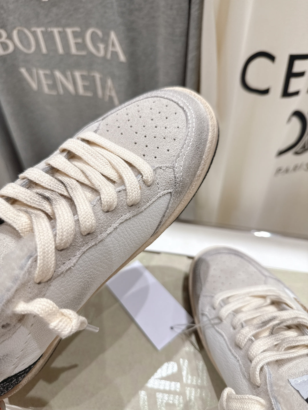 Golden Goose 2025 Wool-Lined Dirty Sneaker Ivory Black mix Gold Suede 491646