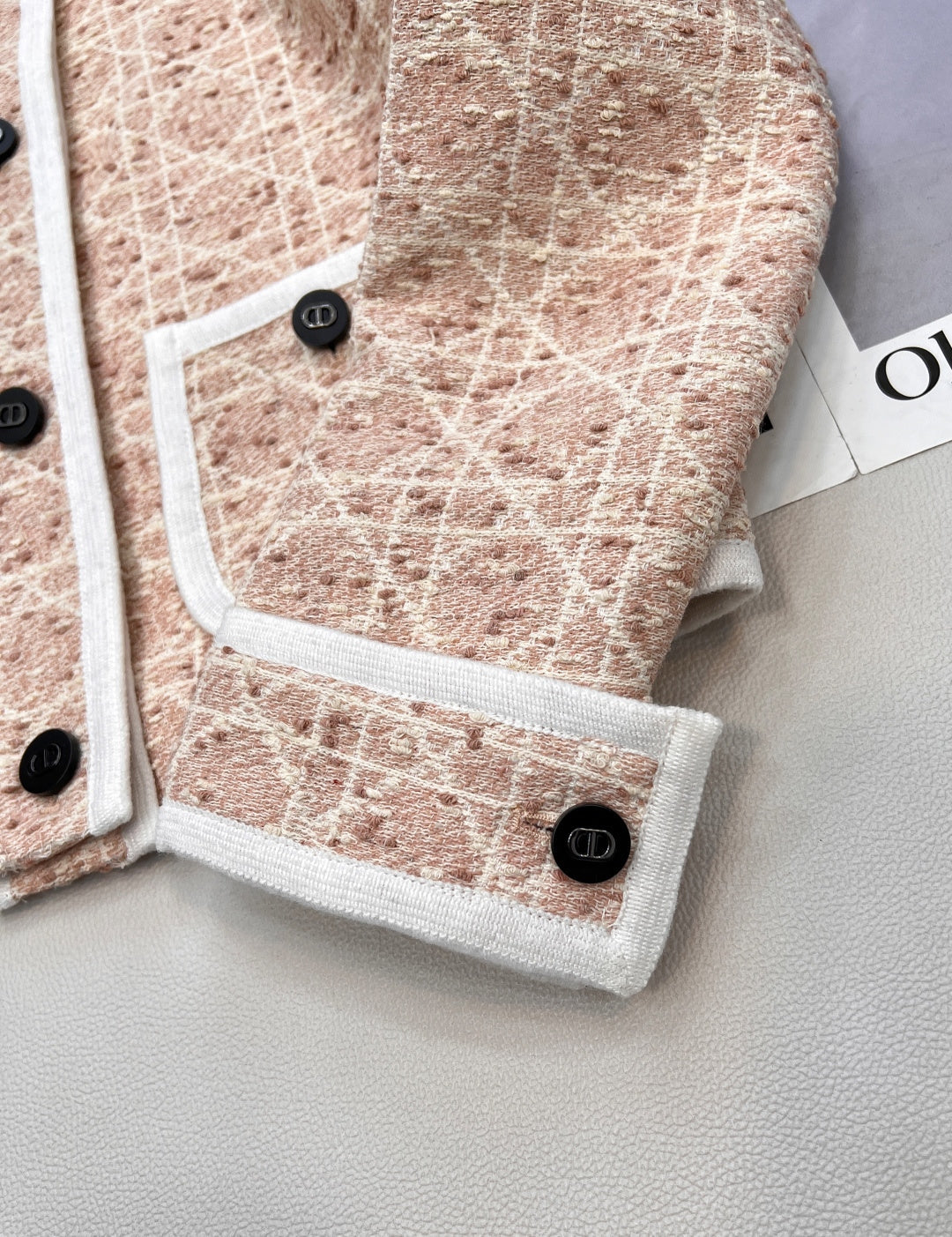 CD 25 Plaid Jacket Pink Mix White Cotton Wool