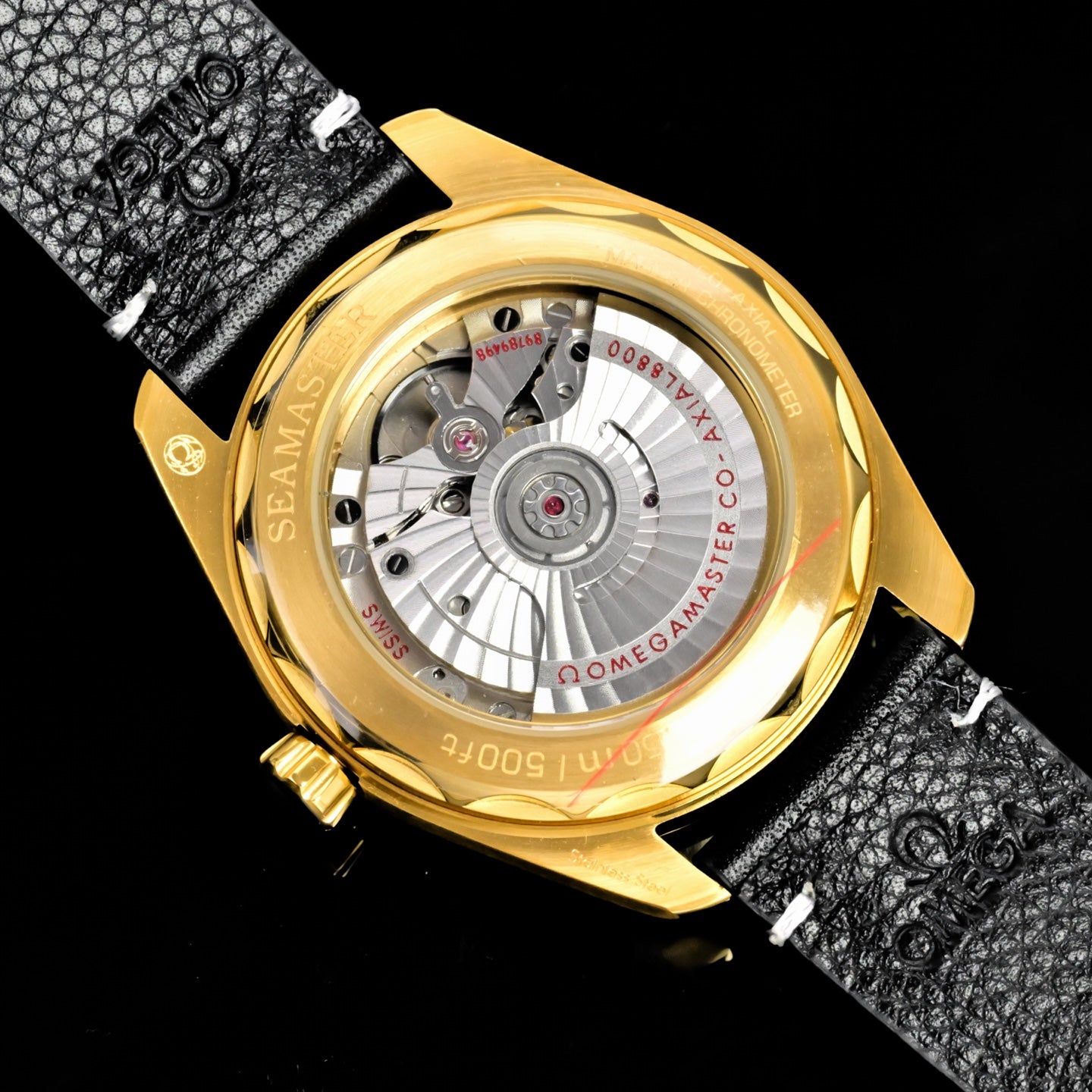 Omega Seamaster 150M Aqua Terra Observatory 39mm Gold Case Gold Dial