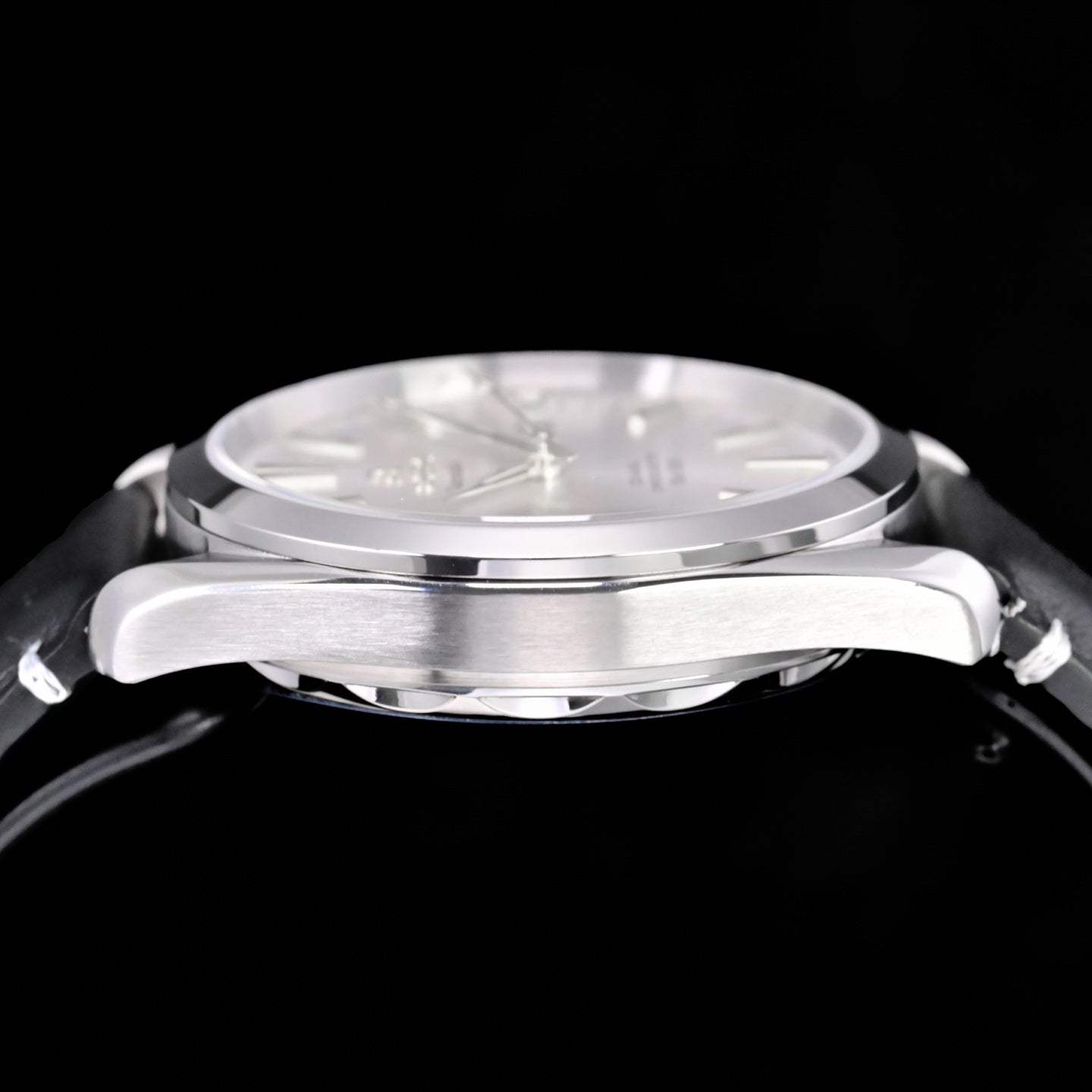 Omega Seamaster 150M Aqua Terra Observatory 39mm  Black Leather Strap