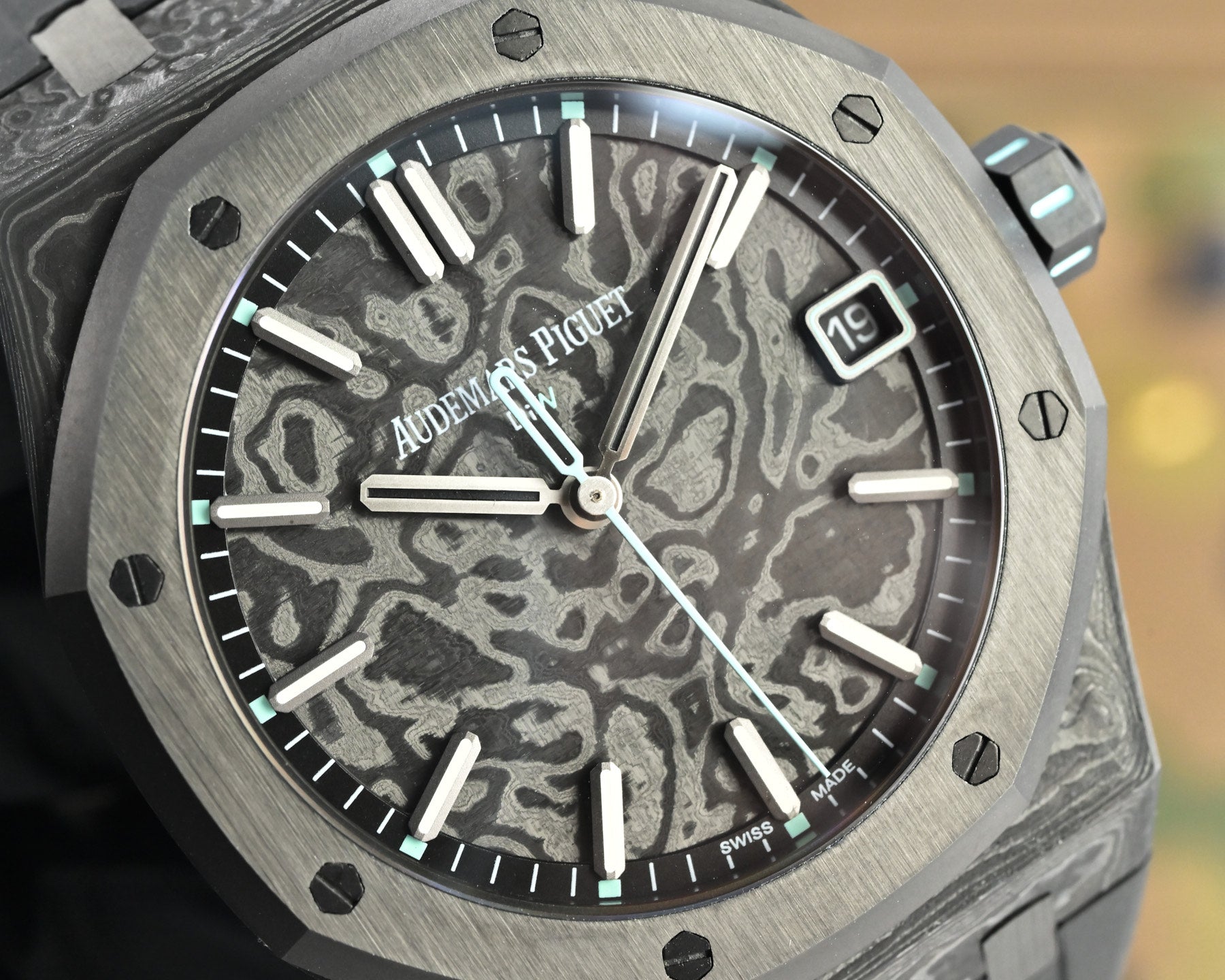 Audemars Piguet Royal Oak 41mm Custom Carbon Black Cloud Blue Dial