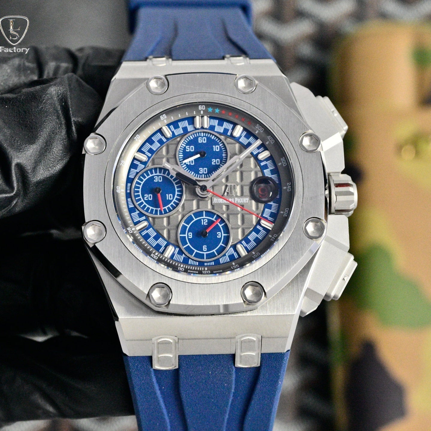 Audemars Piguet Royal Oak Chronograph 41mm Grey Case Grey Blue Dial
