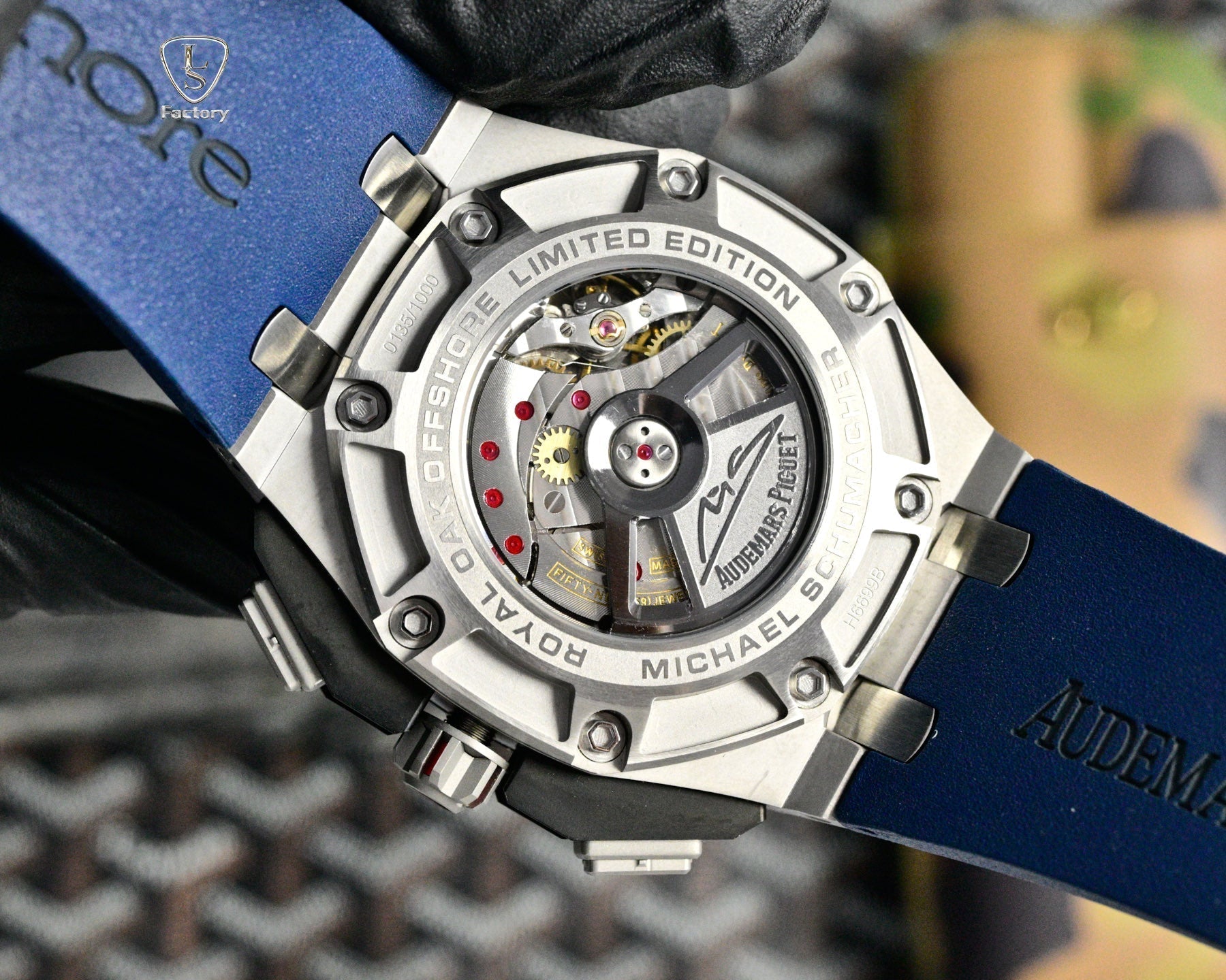 Audemars Piguet Royal Oak Chronograph 41mm Grey Case Black Blue Dial