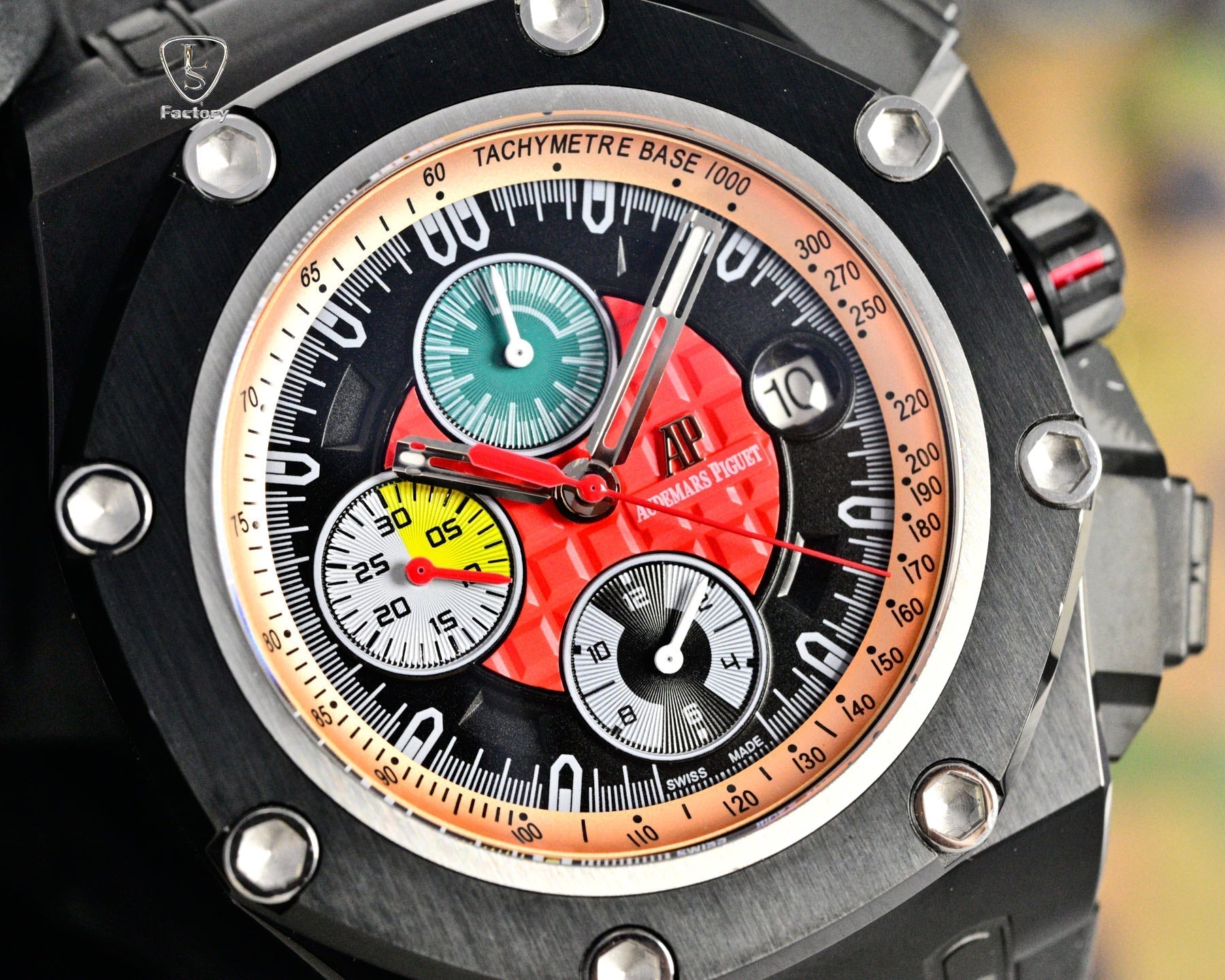 Audemars Piguet Royal Oak Chronograph 41mm Black Case Multicolor Dial