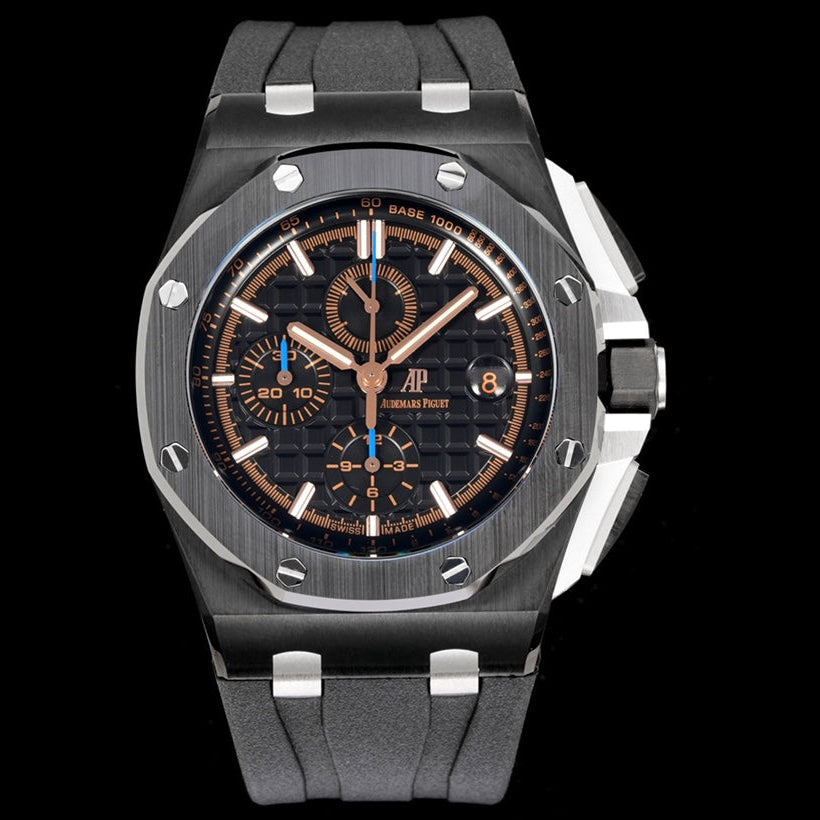 Audemars Piguet Royal Oak Offshore Chronograph 41mm Black Case Brown Black Dial