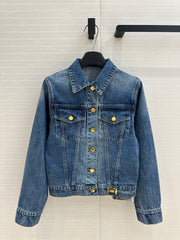 LV 25 Denim Jacket Blue Cotton