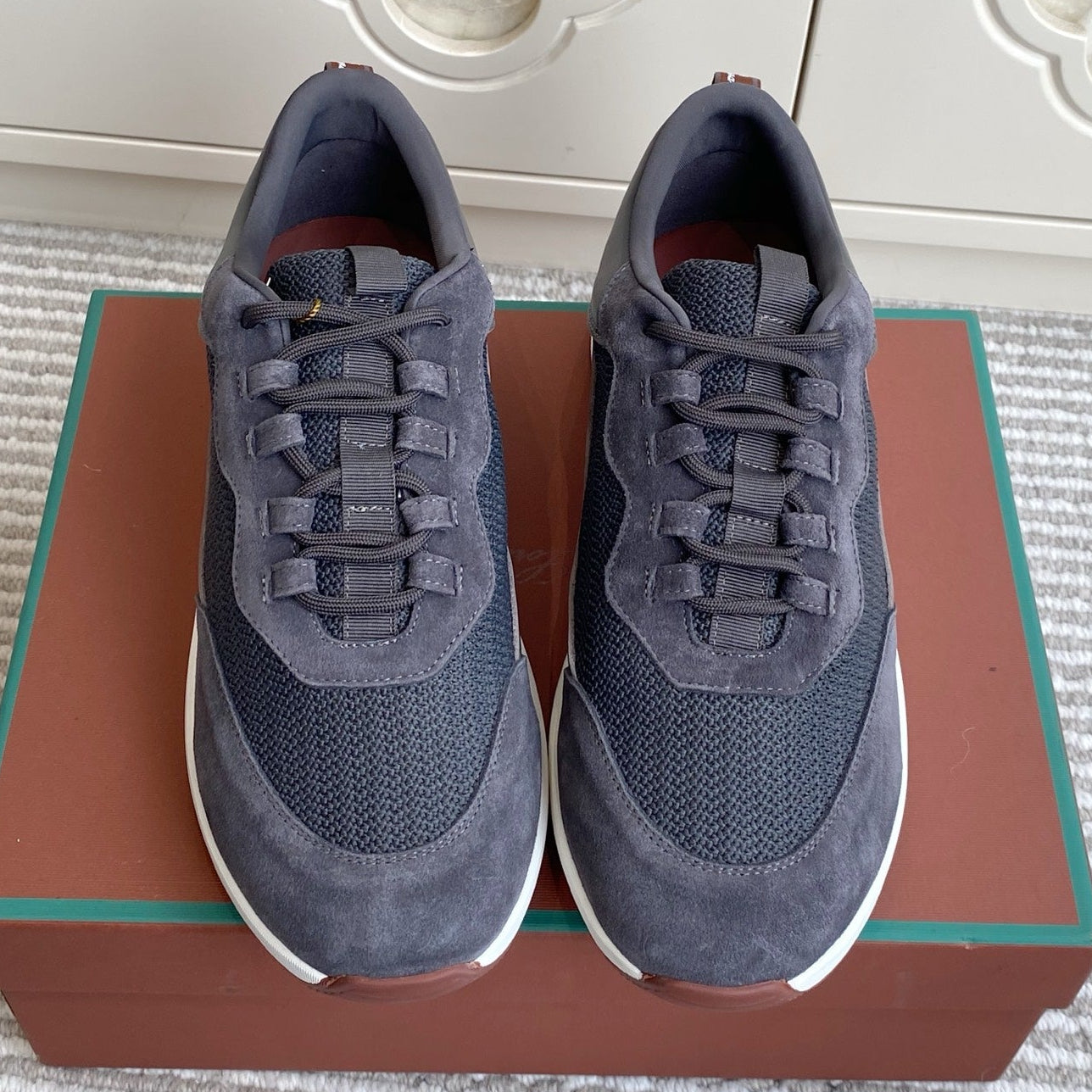 Loro Piana 2026 Week End Walk Sneaker Mesh Suede 934351