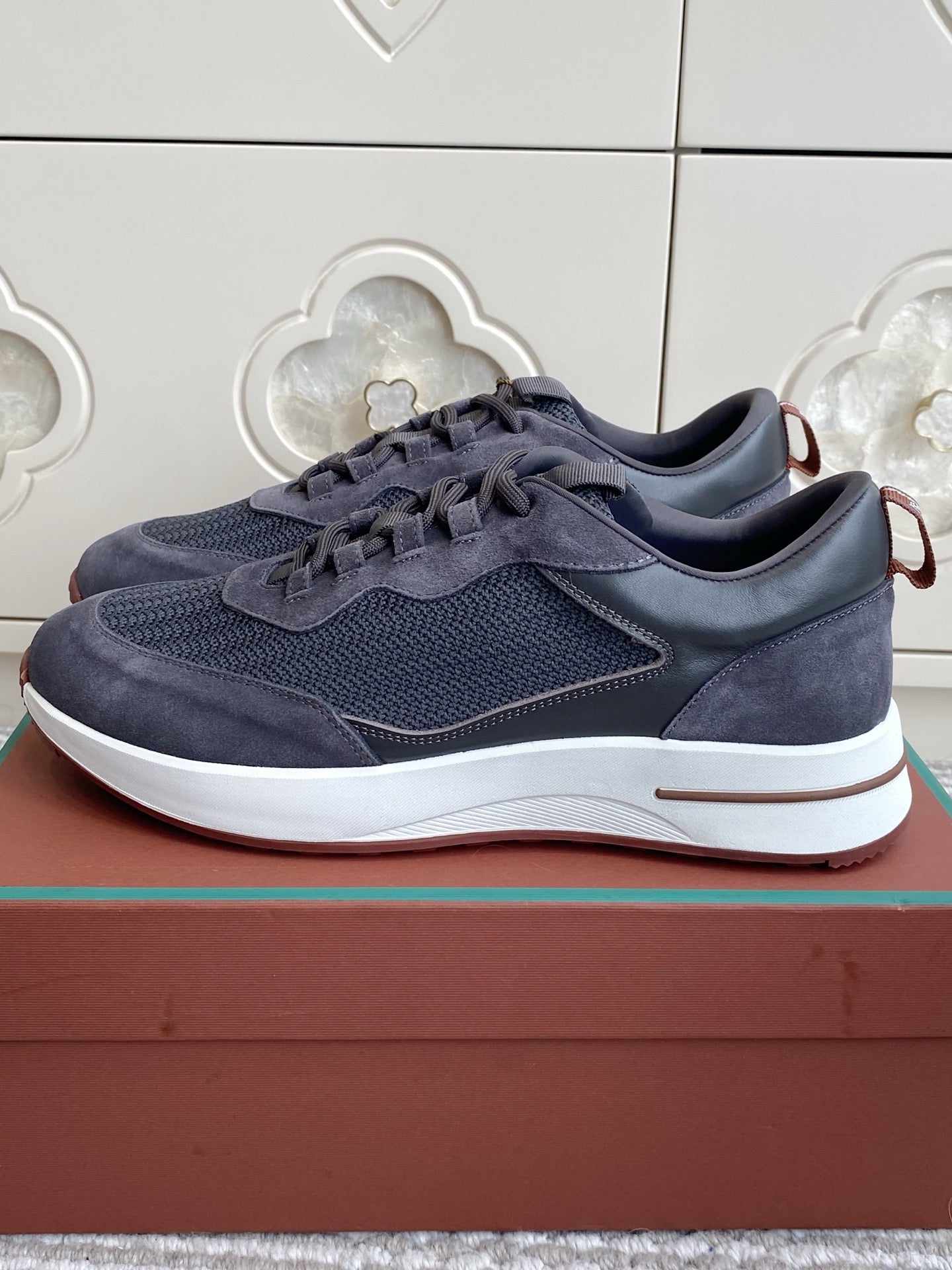 Loro Piana 2026 Week End Walk Sneaker Mesh Suede 934351