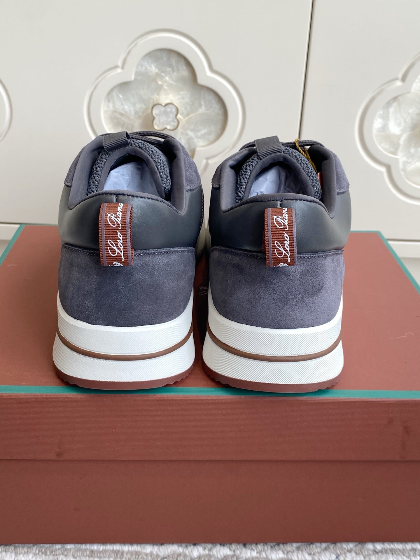 Loro Piana 2026 Week End Walk Sneaker Mesh Suede 934351