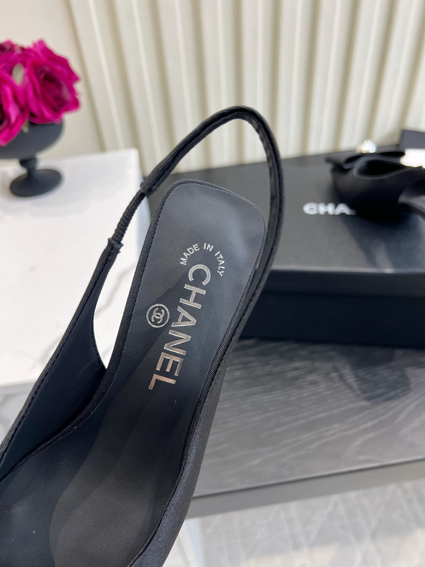 Chanel 2026 High Heels Sandals 60mm Black Cloth 977144