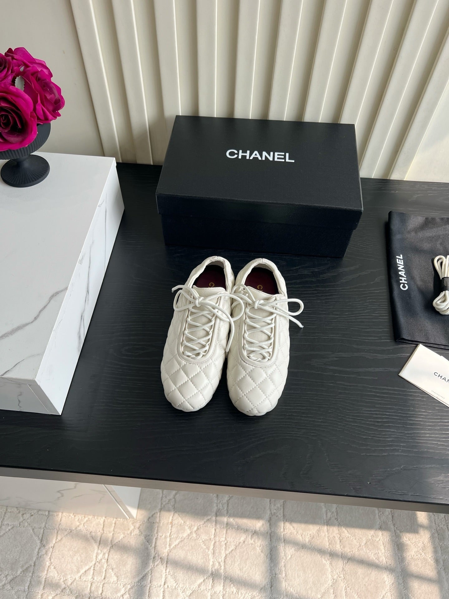 Chanel 2026 Quilted Sneakers Sheepskin 977189