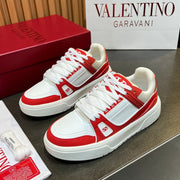 VT 25S Couple Sneakers White Red Calfskin 563110