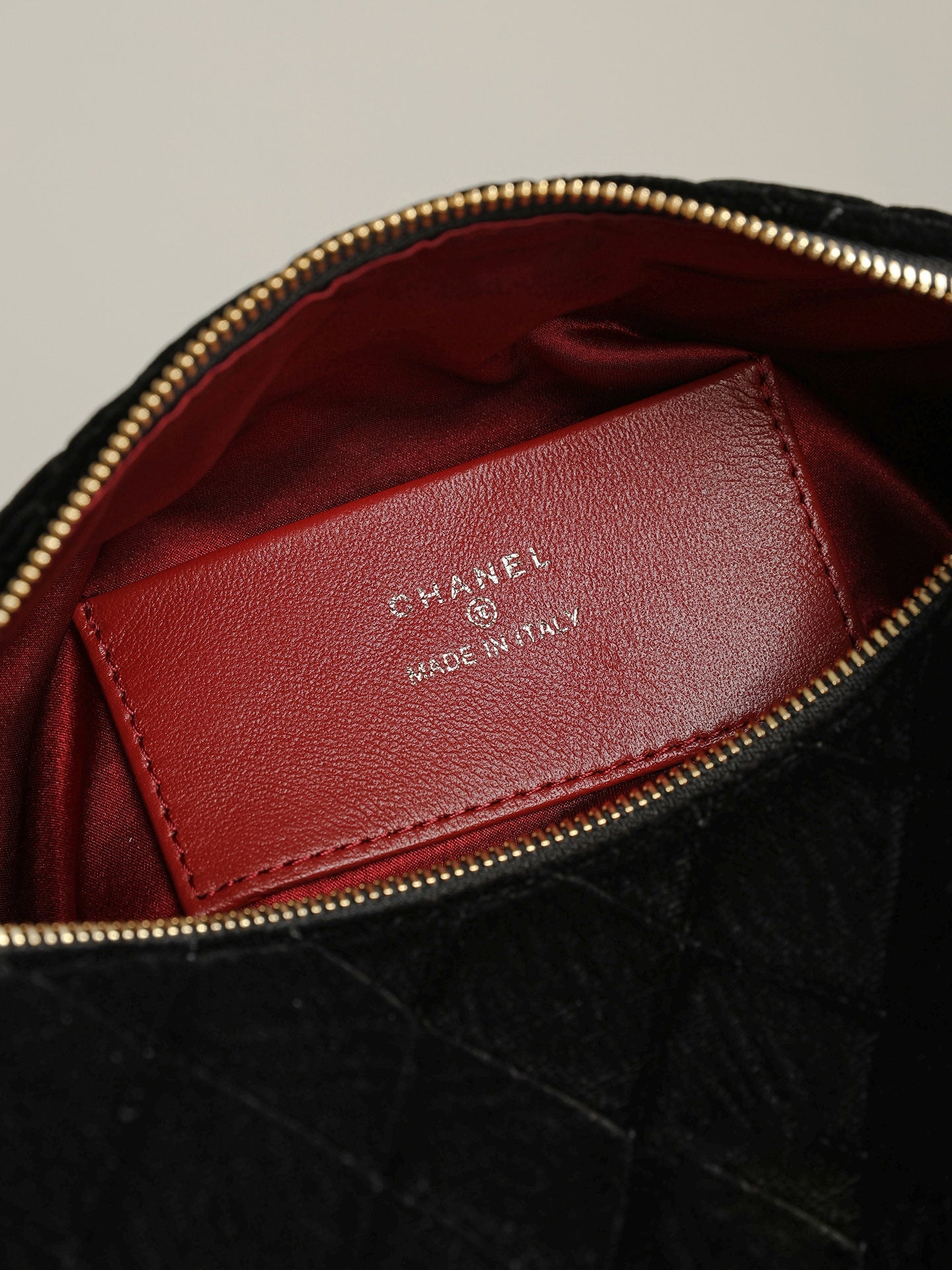 Chanel 2026 Tassel Cylindrical Bag 23.5cm Black Velvet