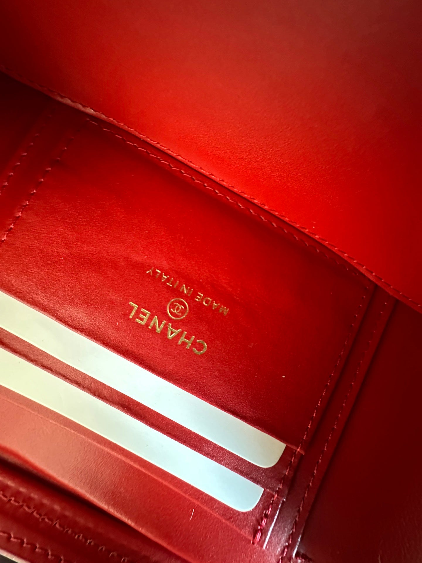 Chanel 2025 Vanity 17cm Bag Red Caviar Leather 320300