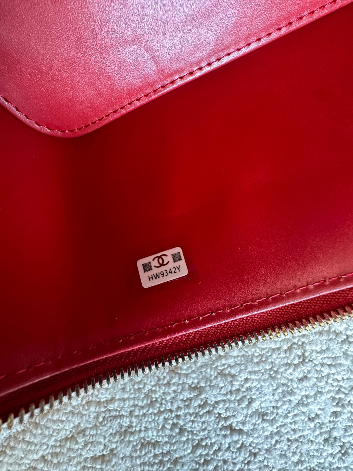 Chanel 2025 Vanity 17cm Bag Red Caviar Leather 320300