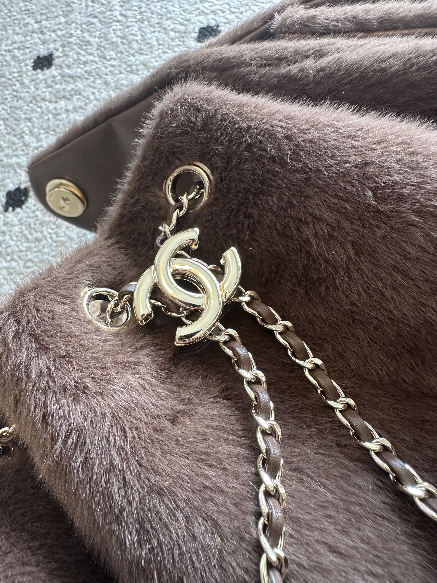 Chanel 2026 Hobo Bag Brown Ponyhair