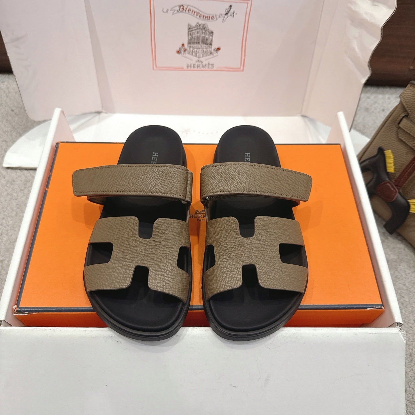HM Chypre Sandal Grained Calfskin 862962