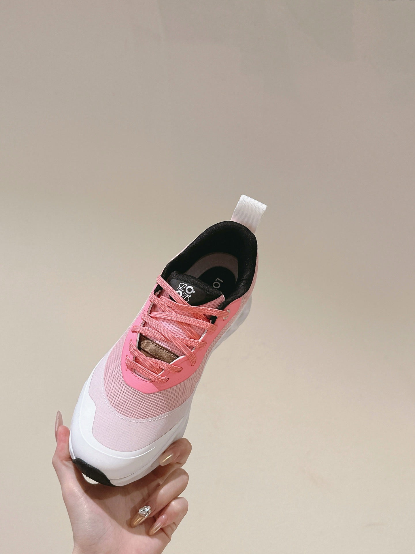 Loewe 2025  x Running Cloudtilt2.0 Sneaker White Pink Mesh Rubber 556020