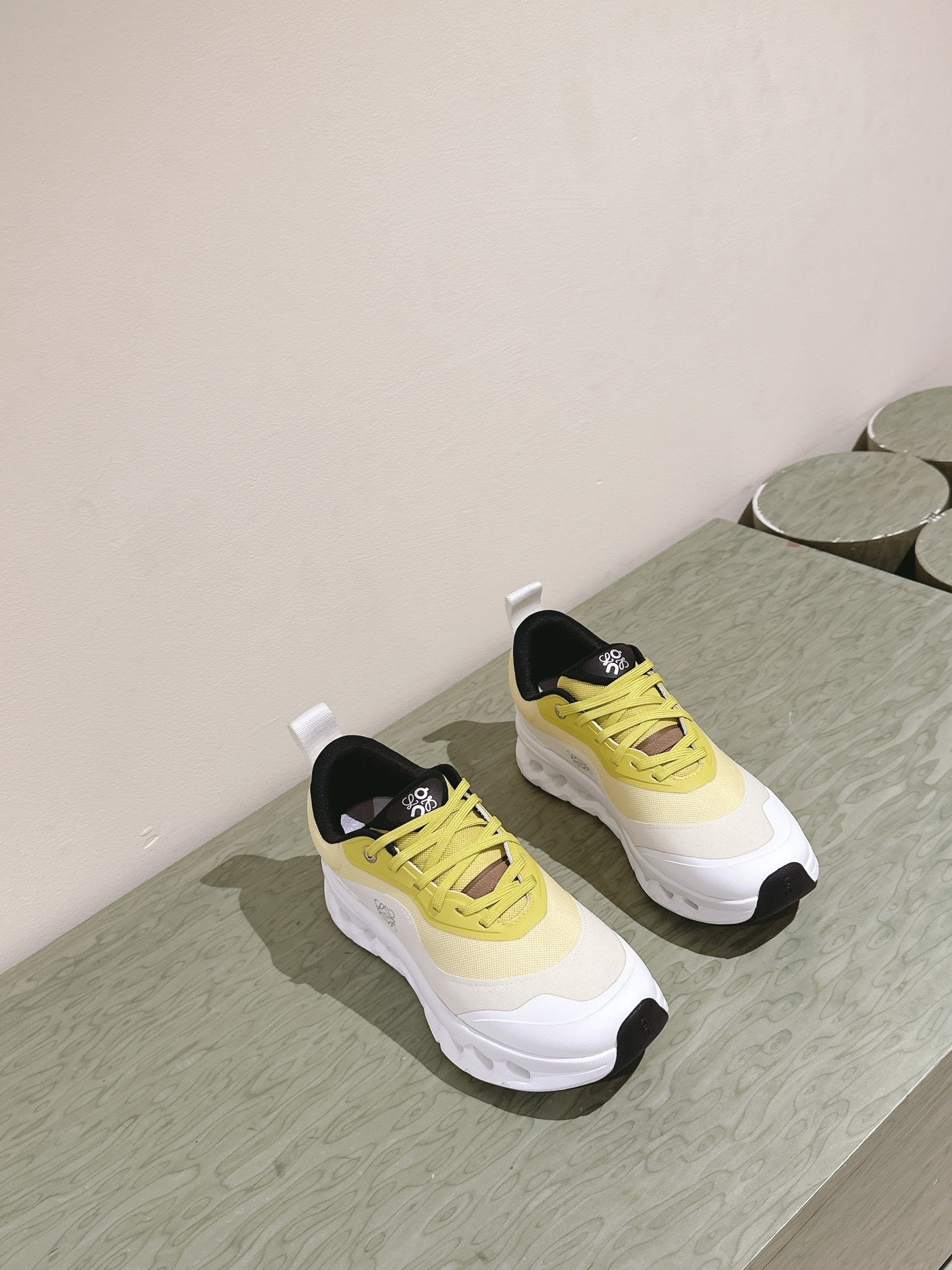 Loewe 2025  x Running Cloudtilt2.0 Sneaker White Yellow Mesh Rubber 556024