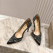 CL 25 Embellished Pumps Black Imported Original Special 346313