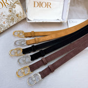Dior Montaigne Belt 20mm Suede Leather 195312