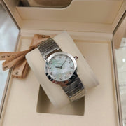 BVLGARI 33mm Diamond Numerals Sliver Case Steel