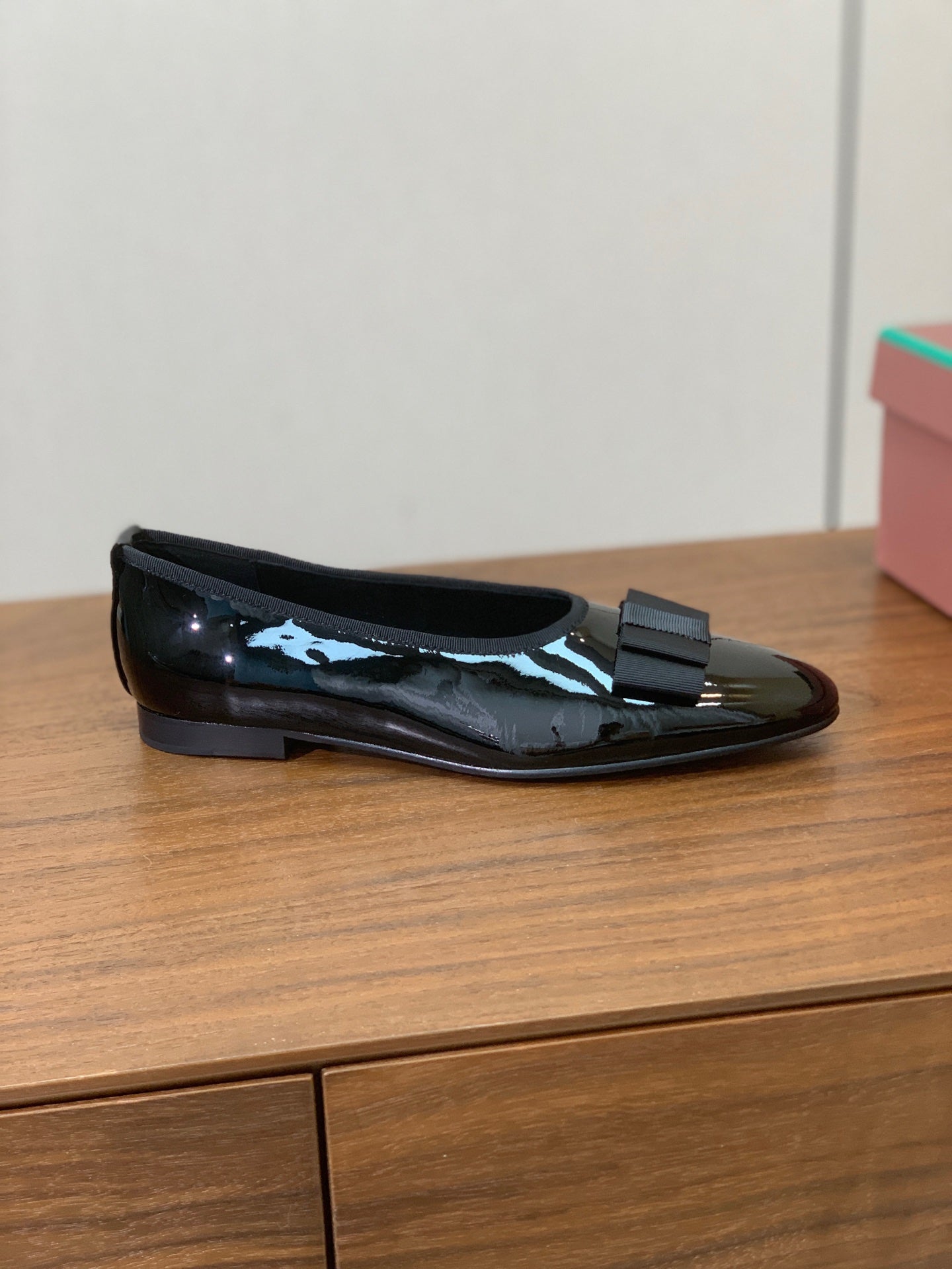 Loro Piana 2026 Bow Ballet Flat Patent Leather And Fabric 935158