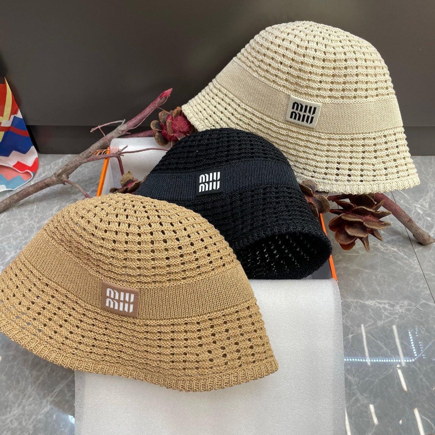 Miumiu Knitted Bucket Hat 214532