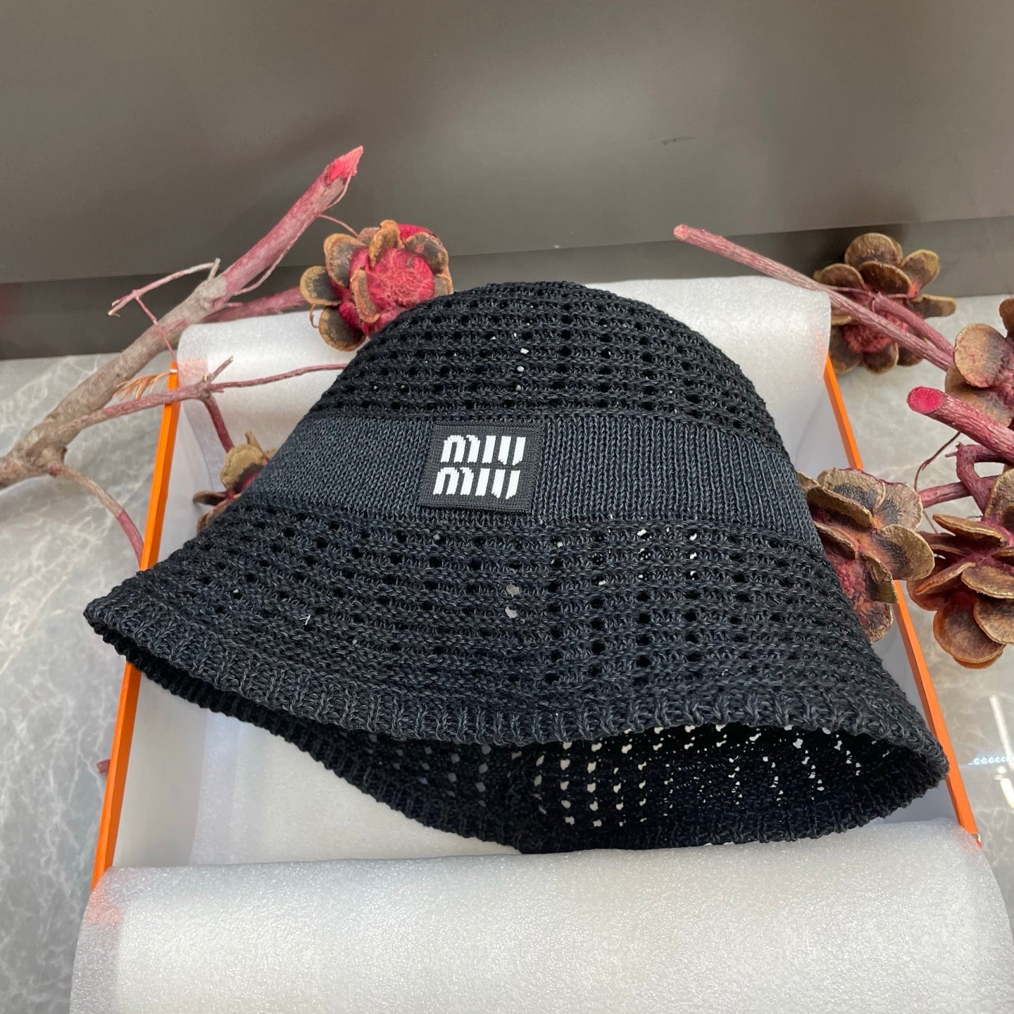 Miumiu Knitted Bucket Hat 214532