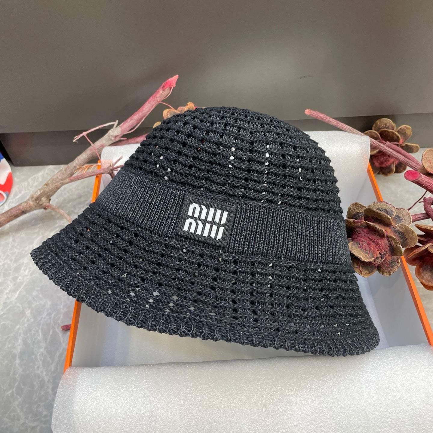 Miumiu Knitted Bucket Hat 214532