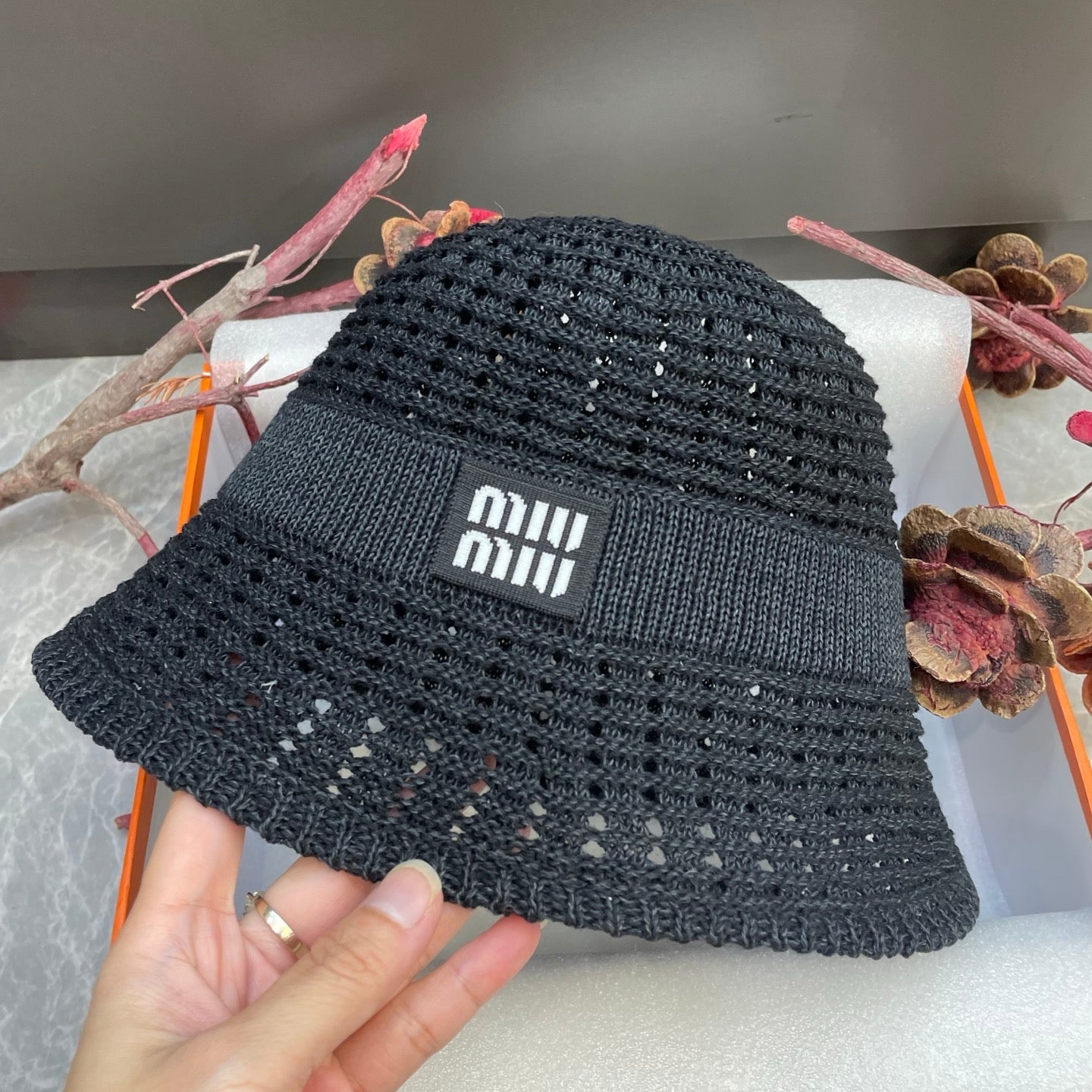 Miumiu Knitted Bucket Hat 214532