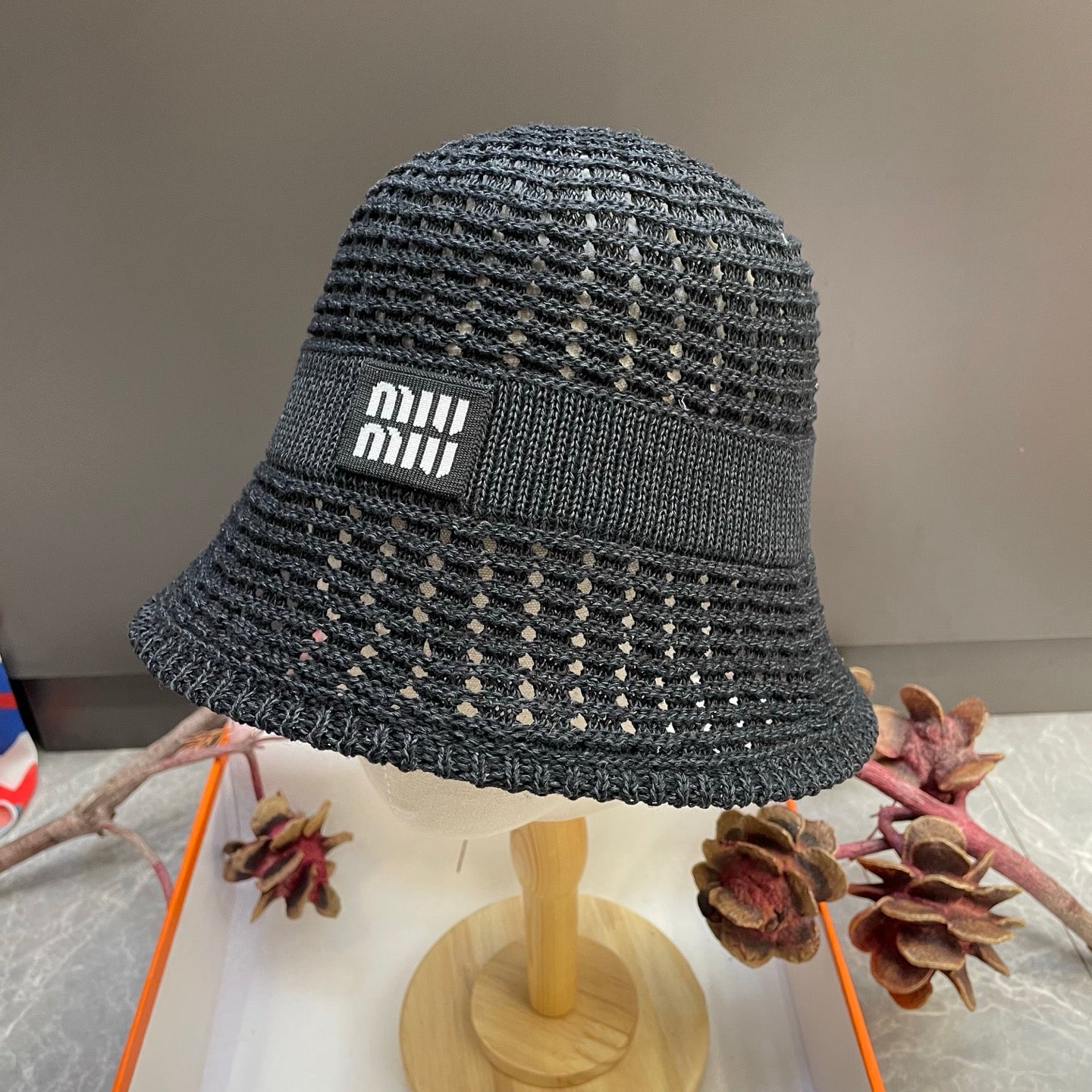Miumiu Knitted Bucket Hat 214532