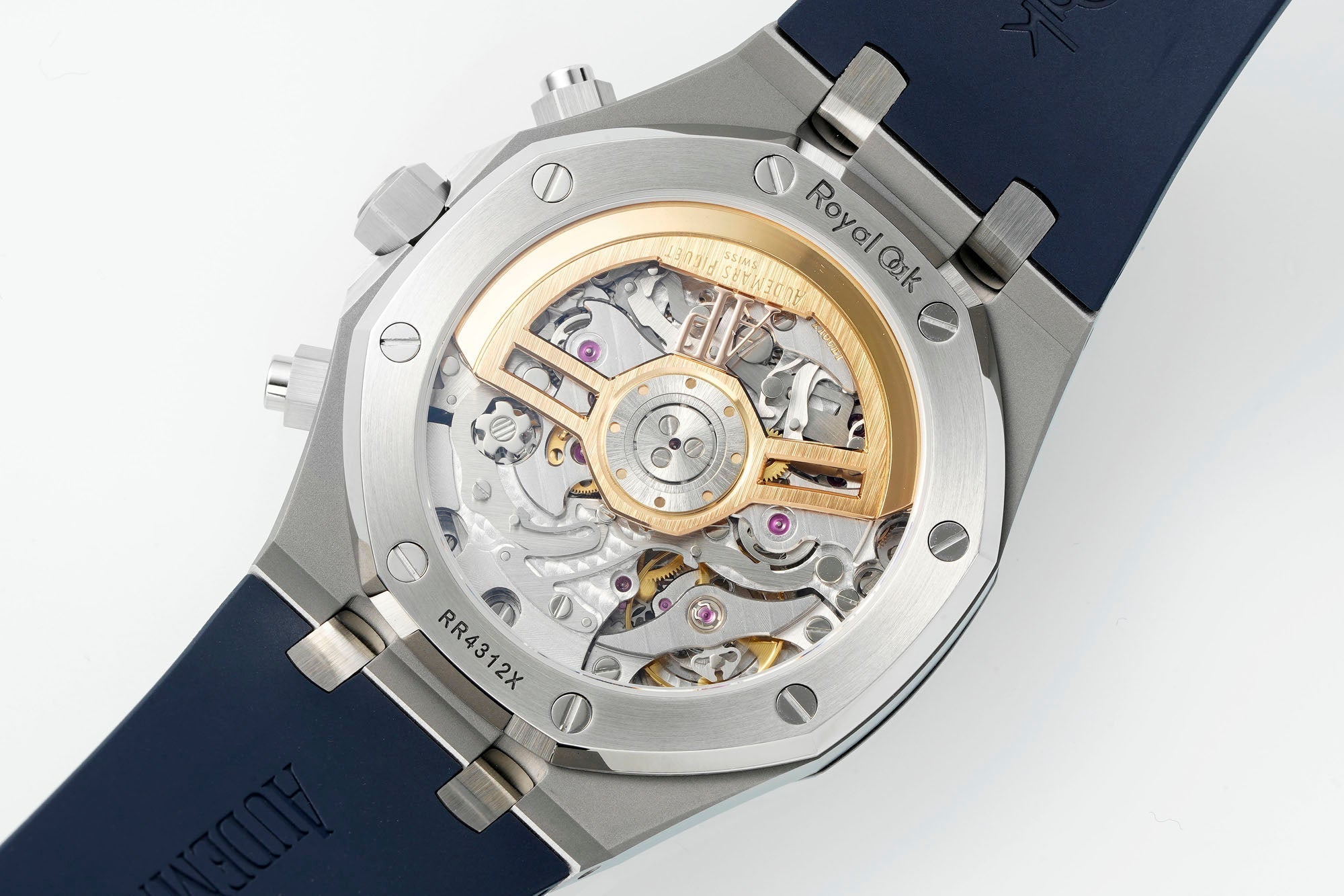 Audemars Piguet Royal Oak Chronograph 41mm Steel Case Blue Dial Rubber Strap