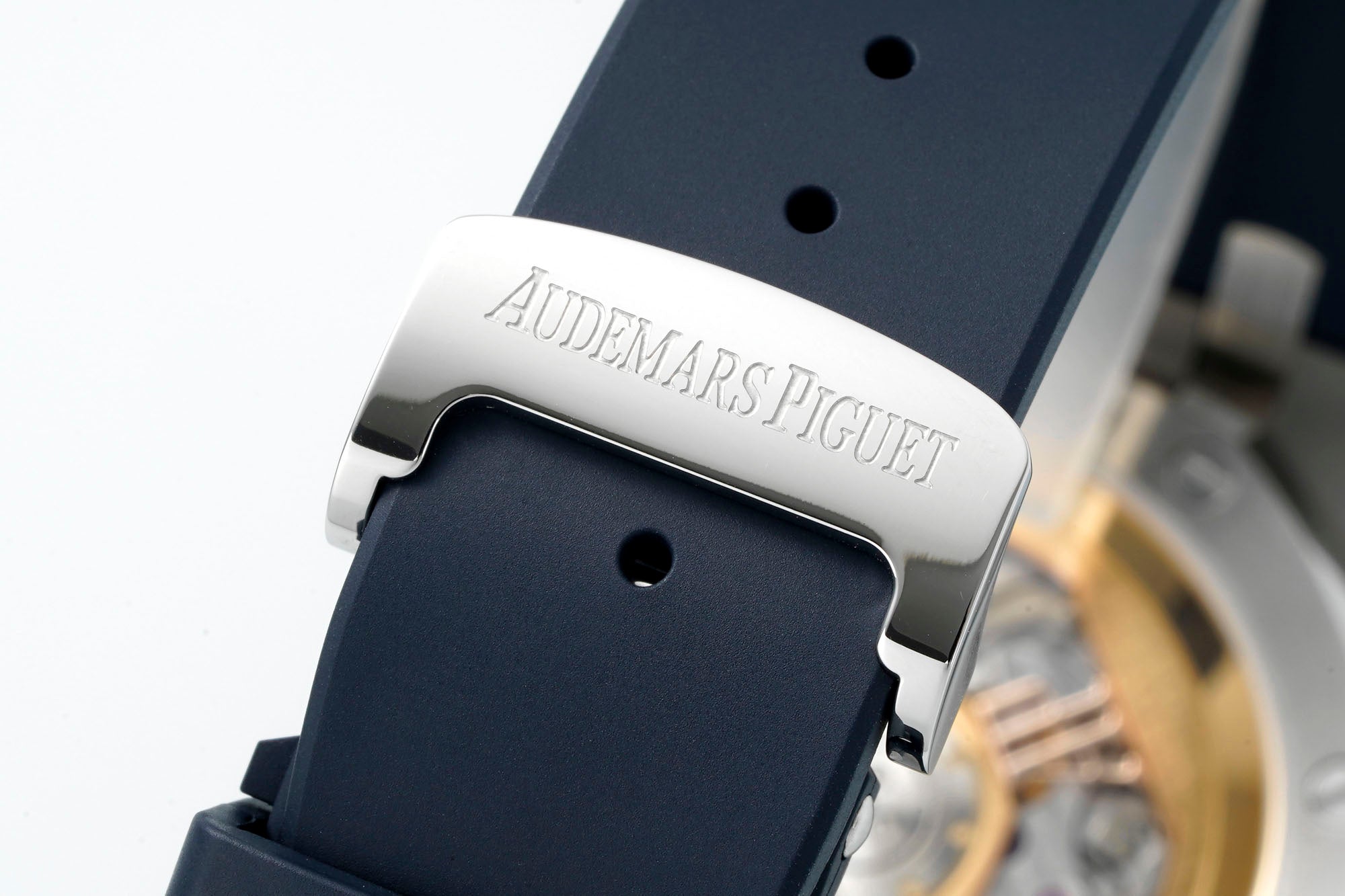Audemars Piguet Royal Oak Chronograph 41mm Steel Case Blue Dial Rubber Strap