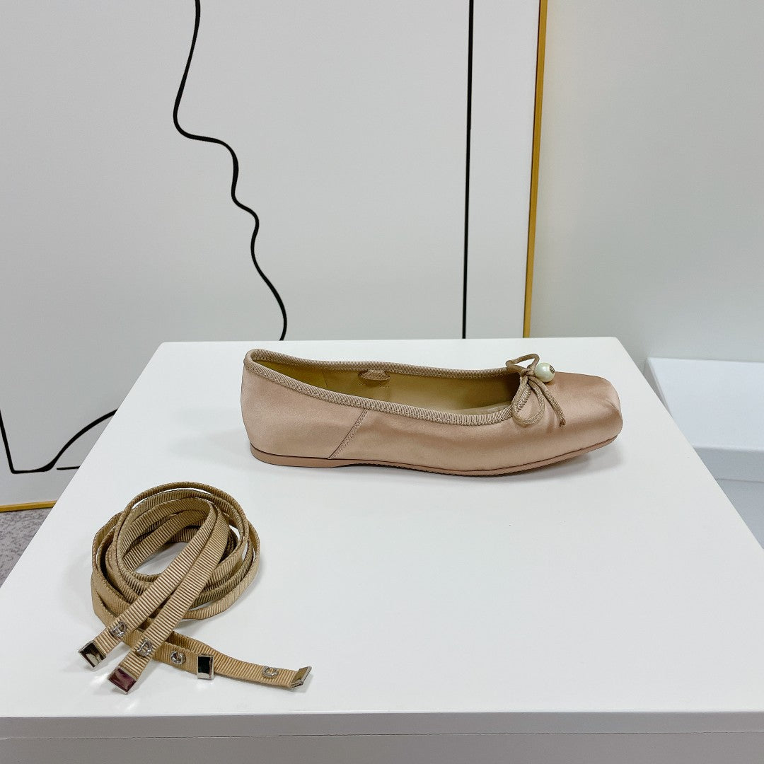 Dior 2026 Grosgrain D-Joy Ballet Flats Satin 966604