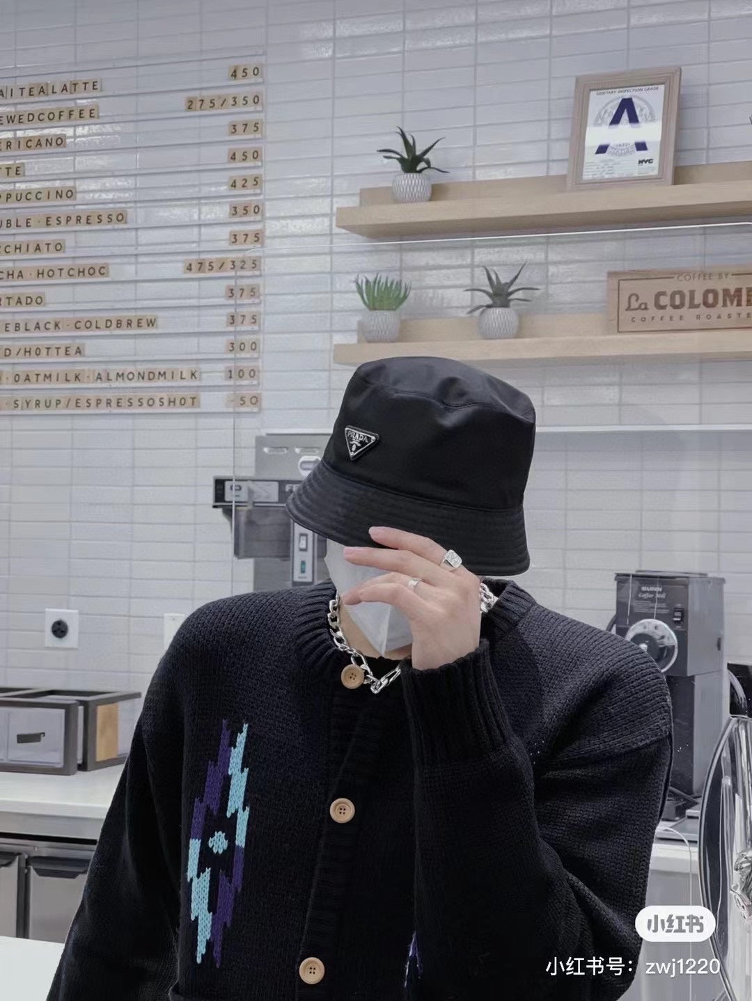 Prada Black Nylon Bucket Hat 269043